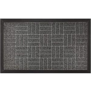 Grip Master Door Mat, Charcoal Stripes, 35inches X 23inches
