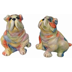 3.5" x 2.5" x 3.5" Bulldog Salt and Pepper Set 3.5" x 2.5" x 3.5" Bulldog Salt and Pepper Set