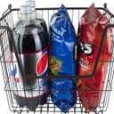 DII Metal Wire Mesh Stackable Utility Storage Bin, Large Rectangle, 13x10x11", Bronze x 4