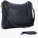 Iswee Leather Crossbody Bags for Women Shoulder Purse Medium Hobo Genuine Leather Satchel Purses and Handbags