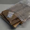 Edergoo Wooden Crates 2 Pack, Rustic Handmade Wood Crate with Handles, Durable Large Wooden Crates for Display & Decor, Brown (16"x11.9"x10.3")