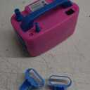 Electric Balloon Pump,110V 600W Portable Dual Nozzles Balloon Pump,Air Pump Balloon Blower for Party Decorations with Tying Tool (Small, Rose Red)