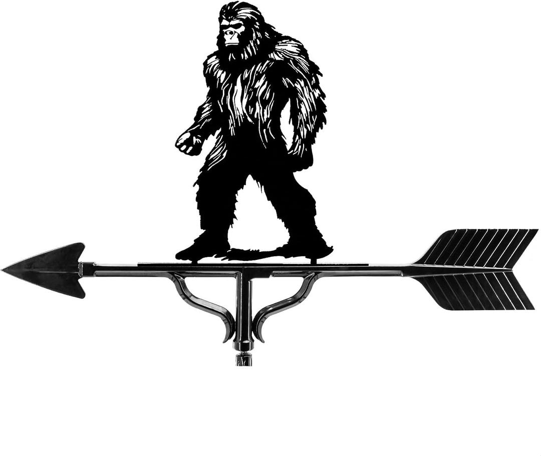Bigfoot Sasquatch Weathervane - Black