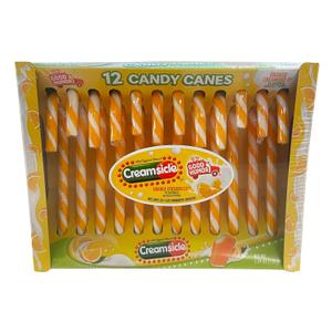 Good Humor Orange Creamsicle Candy Canes, 12 Count Box, 5.29 Oz (EXP 04/30/26)