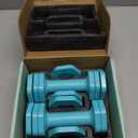 Adjustable Dumbbell Set, 4 in 1 Free Weights Dumbbells Set for Women, Weights for Women at Home, 2lb 3lb 4lb 5lb with TPU Soft Rubber Handle for Home Gym Exercise Training (Blue)