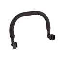 Universal Baby Stroller Guardrail Armrest, Adjustable Bumper Bar for Yozeno Strollers, PU, Black, Size: 40 * 9cm, Compatible with Strollers 38-42cm Apart (Black)
