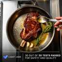 siraat Titanium Hammered Pan Pro Large, 3-Layer Induction, 12-Inch