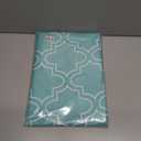 AooHome Fabric Tablecloth, Spill-Proof Water Repellent Table Cover Geometric Design for BBQs, Machine Washable, Heavy Weight, 70 Inch Round, Green