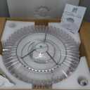 Flush Mount Ceiling Fan with Light, 22" Modern Crystal Chandelier Ceiling Fan with Smart 4-Light Color Change, Luxury LED Ceiling Fan, Low Profile Ceiling Fan for Bedroom (Gold)