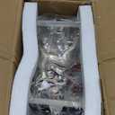 Set of 4 Christmas Stocking Holder for Mantel - Deer Sleigh Snowman Snowflake Christmas Stocking Holders for Fireplace- Stocking Hanger for Mantel Stocking Hooks for Christmas Decoration (Silver)