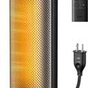 DREO Space Heater for Large Room, 20 Inch Electric Heaters with DREO FortPlug for Indoor Use, 8 Safe Protection Tower, 70 Oscillation, PTC Ceramic with Remote, Quiet, 12H Timer, Bedroom, Office