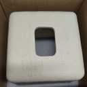 Natural Travertine Textures Tissue Box Cover Square for Home Decor,Resin Heavy Tissue Box Holder for Bathroom Countertop,Tabletop,Bedside Table,Office (Handmade of Resin) (Yellow Stone)