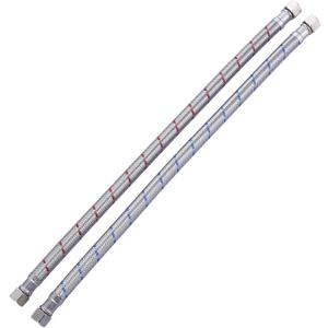 Faucet Supply Lines,16 Inch Bathroom Kitchen Faucet Connector 3/8" to 3/8" Female Compression Thread Stainless Steel Braided Faucet Hose Extension Water Supply Line,2Pcs