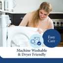 Cosy House Collection Luxury Down Alternative Comforter - Blend of Rayon Derived from Bamboo - Dorm Room Essentials - All Season Use - Box Stitch Construction & Duvet Loops (Twin/Twin XL, Cream)