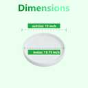 15 Inch Large Ceramic Saucer - Ceramic Drainage Tray for Plant Pot (Matte White)