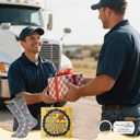 Truck Driver Gifts for Men,3pcs Gift Set for Truck Lovers,Birthday Present with Canvas Funny Socks For Son,Brother,Uncle,Dad,Grandfather