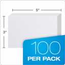 2 x Oxford 30 (1000 PK) Blank Index Cards, 3" x 5", White, 1,000 Cards (10 Packs of 100) (30)