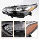LED Headlamp for 2020-2022 Nissan Sentra S/SV Assembly Right Passenger Side Assembly Replacement OE Style NI2502277