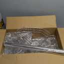 SEIRIONE Corner Shower Caddy Tension Pole, Quick Setup, Rust-Free Bathroom Shower Organizer Corner for Bathtub Shampoo Storage, 4-Tier Adjustable Shelf, Drill Free, Fits 34 to 116 Inch Height, Silver