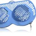 Silicone Bra Washing Bags for Laundry, Lingerie Laundry Mesh Bags, Keep Shape Delicate Wash Bra Bags Prevent Damage, Socks, Underwear, Protective Wash Bags with Lockable Zipper (Blue)