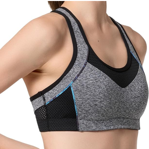 Yvette Sports Bras for Women High Impact Support Racerback Sports Bra Plus Size No Underwire for Running Workout C, Size L