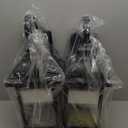 FEMILA 21" Large Exterior Wall Light Fixtures, 2 Pack Anti-Rust Waterproof Outdoor Wall Lantern Porch Lights for Entryway, Patio, Garage, Doorway, Matte Black, 4FD54B2-2PK BK-WP