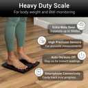 Vive Smart Body Weight Scale (550lbs Capacity) - Heavy Duty Bariatric Digital Scale for BMI - Plus Size, Large Display - Bathroom Device for Health Extra Wide Base & Smartphone Connectivity