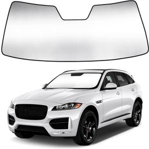 Windshield Sun Shade for Jaguar F-Pace 2016-2026 | Custom Fit, Foldable Thick Window, Blocks 99% UV Rays, Keeps Car Cooler, Car Accessories