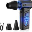 Electric Air Duster-110000RPM Super Power Cordless Air Duster, 3-Gear Adjustable Mini Blower with Rechargeable Battery, Dust Blower for Computer, Keyboard, House, Outdoor and Car