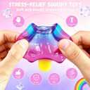 Ice Cream Squeeze Squishy, Slow Rising Sensory Fidget Toy, Soft & Stretchy Ice Cream Cone Squishy Pack for Stress Relief, Summer Sensory Toys Easter Basket Stuffers Party Favors for Kids Adults(1pc)