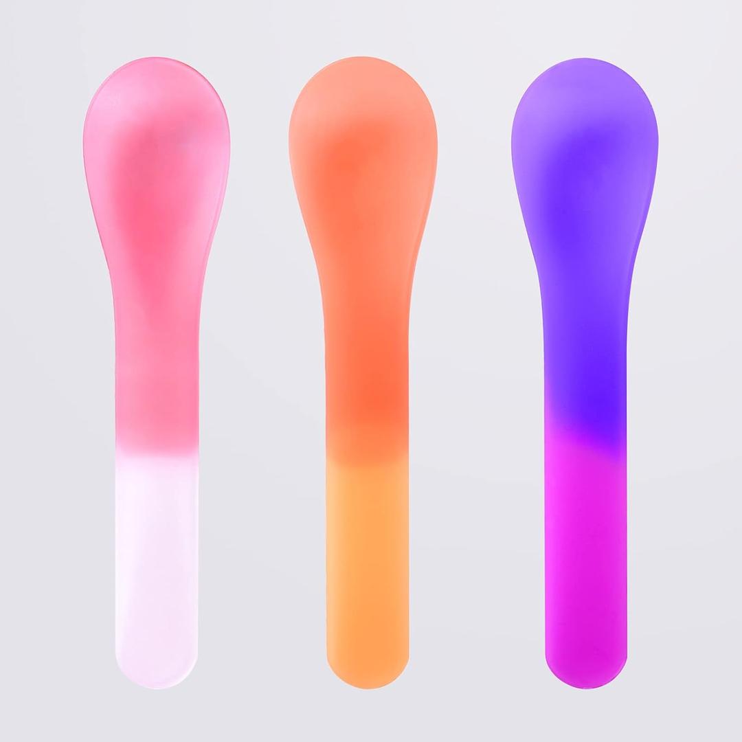 30 Color-Changing Ice Cream Spoons - Dessert Pudding Spoons for Birthday Celebrations - Reusable & Individually Wrapped