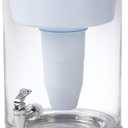 Culligan ZeroWater 40-Cup Ready-Pour 5-Stage Round Glass Water Filter Dispenser with 5-Stage 0 TDS Water Filter  IAPMO Certified to Reduce Lead, Chromium, and PFOA/PFOS