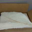 4x6 Cream White Fluffy Shag Rug for Bedroom, Plush Washable Carpet