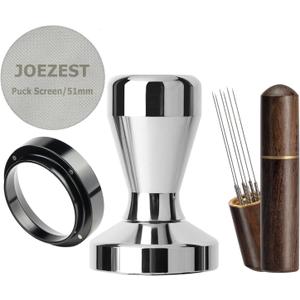 51mm Espresso Tamper Espresso Accessories Kit: Espresso Tamper Set, Coffee Tamper Espresso Tools Barista Tools | Espresso Kit Fits Espresso Coffee Machines of 51mm Portafilters