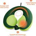 INFANZIA Kids Chin Supporting Travel Neck Pillow, Helps Support Head and Neck, Comfortably Designed for Head, Neck, and Chin Support - Gifts for Toddler/Child/Kids, Green