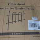 Decorative Metal Garden Fence 18"H x 22"W, 7.3FT Heavy Duty Rustproof Garden Border Fence with Arched Top, Outdoor Animal Barrier to Protect Plants & Keep Dogs Out, Flower Bed & Yard Fence, 4 Panels