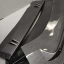 Front Bumper Lip Splitter Spoiler Fit for Audi S5/ A5 S-Line/ A5 B8 B8.5 2008-2017 + S4/ A4 S-Line/ A4 B8 B8.5 2008-2016, Carbon Fiber Style Coating 3pcs Accessories Air Chin Body Kit