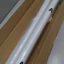 Extra Long Tension Curtain Rod No Drill by EZFurni, 82–123 Inch Heavy Duty Tension Rod with Lock-In Stability, Spring-Loaded Non-Slip Secure Hold for Shower, Window, Patio, 1.26" Diameter, White