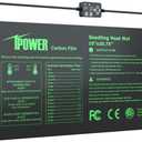 iPower Seedling Heat Mat for Plants with Dual Digital Temperature Controller, 10" x 20.75", Black
