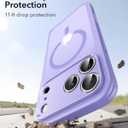ESR for iPhone 17 Pro Case, Camera Control Cover, Compatible with MagSafe, Shockproof Military-Grade Protection, Magnetic Phone Case for iPhone 17 Pro, Classic Hybrid Case, Frosted Purple