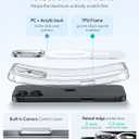 ESR for iPhone 17 Case with Stash Stand, Compatible with MagSafe, Military-Grade Drop Protection Magnetic Phone Case for iPhone 17, Scratch-Resistant Back Cover,Clear