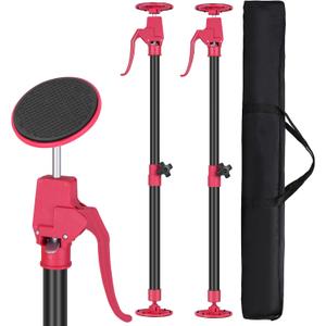 Cabinet Jacks for Installing Cabinets, Adjustable Support Pole 45.3" to 114.2" Premium Steel Support Rod, 3rd Hand Support System for Drywall Jack& Cargo Bars, 265 LB Capacity, 2 PCS