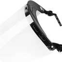 GREEN DEVIL Replacement Polycarbonate Face Shield Protective Full Clear Visor with Mounting Bracket for Chainsaw/Forest Hard Hats/Helmets ANSI Z87.1