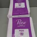 Poise Incontinence & Postpartum Pads for Bladder Leaks, 5 Drop Maximum Absorbency, Regular Length, 96 Count 