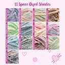 Chenillique XL Plush Chenille Yarn  4-Pack (352 Yards / 400 g)  Variegated Super Bulky Yarn for Plushies, Blankets, Amigurumi & Accessories - Dusky Rose