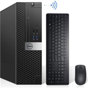 Dell OptiPlex 7040 SFF Desktop Computer PC Intel Quad Core i7-6700 3.20GHz AX200 Built-in WiFi 6 Bluetooth 32GB DDR4 512GB NVMe M.2 SSD 2TB HDD HDMI Wireless Keyboard & Mouse, Windows 11 Pro 