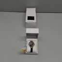 Nine West Women's Floral Dial Smooth Strap Watch (Black/Gold)