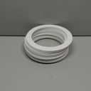 25 Pack Gloss White Goof Trim Ring for 6" Inch Recessed Can Lighting Down Light, Outer Diameter 8 Inches
