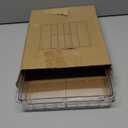 Yieach Expandable Desk Drawer Organizer Tray, 1.8 Inch High Junk Drawer Organizer for Kitchen, Clear Shallow Office Drawer Organizers With 10 Compartments for Pencil, Pen, Office Supplies and Accessories