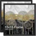 15x15 Frame Set of 2 for Picture Photo Poster Square Wall Mount